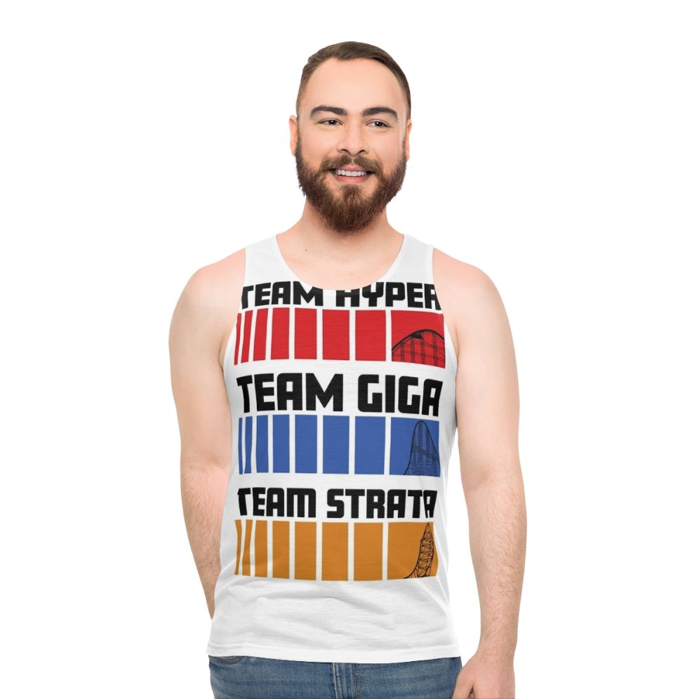 Hyper Giga Strata Roller Enthusiast Unisex Tank Top