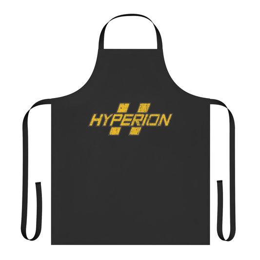 Hyperion-Inspired Video Game Apron Featuring Iconic Characters and Symbols