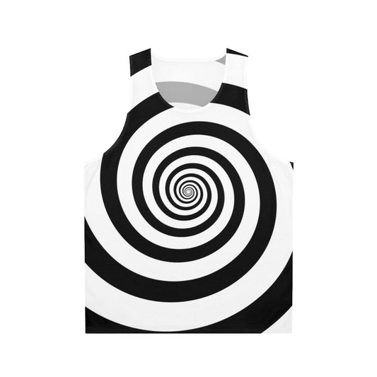 Hypnotic psychedelic swirl unisex tank top