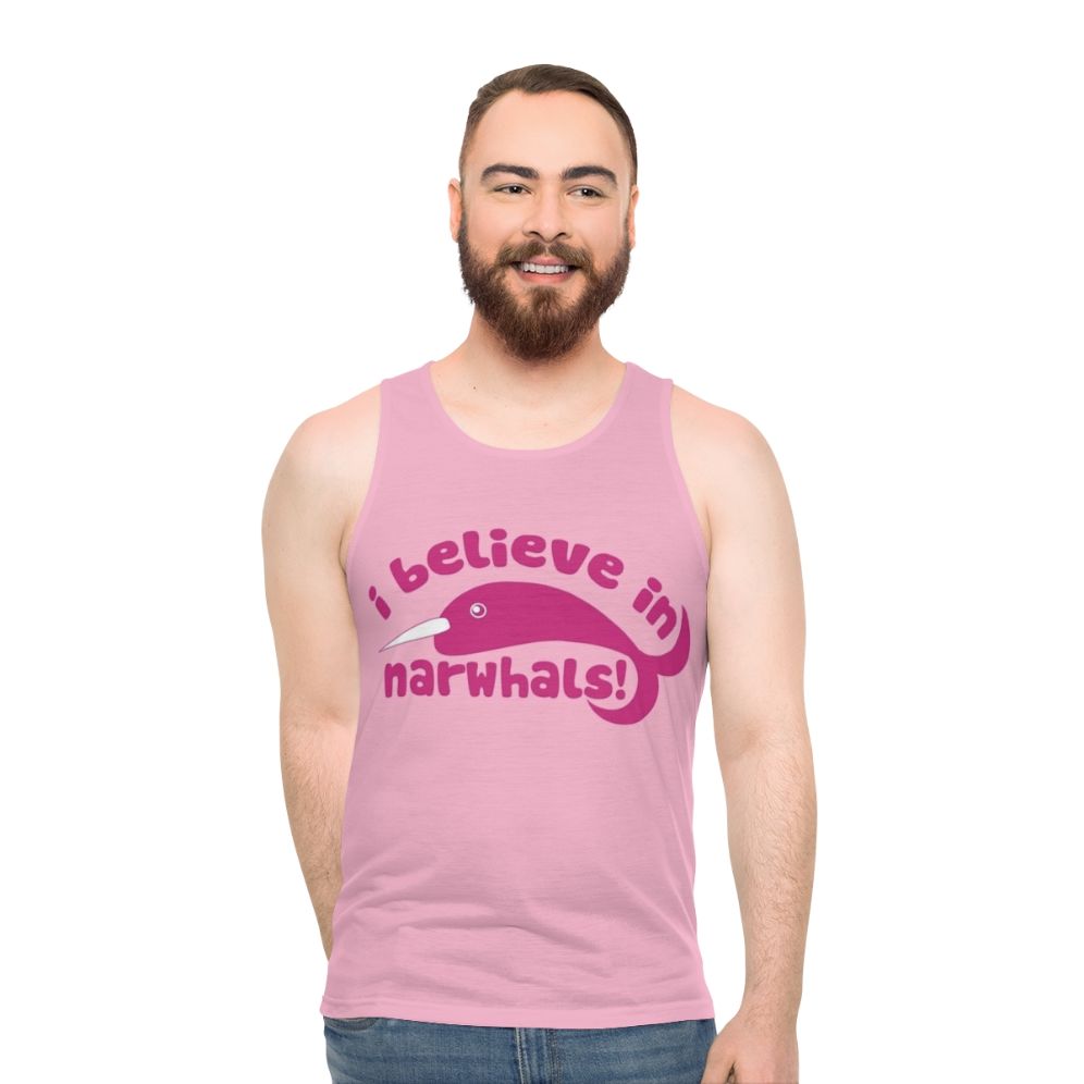I Believe in Narwhals Unisex Tank Top