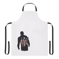 Patriotic superhero apron with "I Can Do This All Day" text and stars