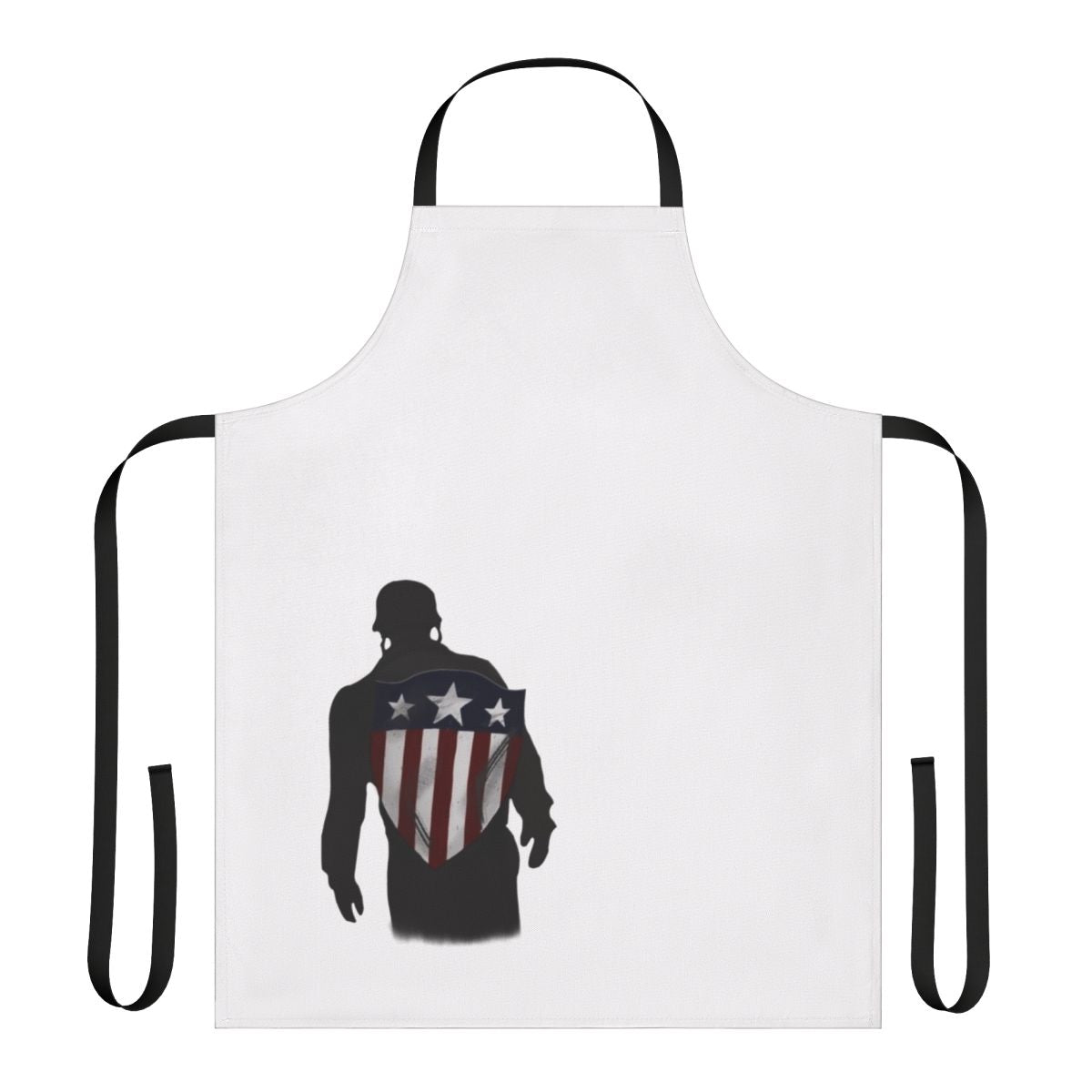 Patriotic superhero apron with "I Can Do This All Day" text and stars