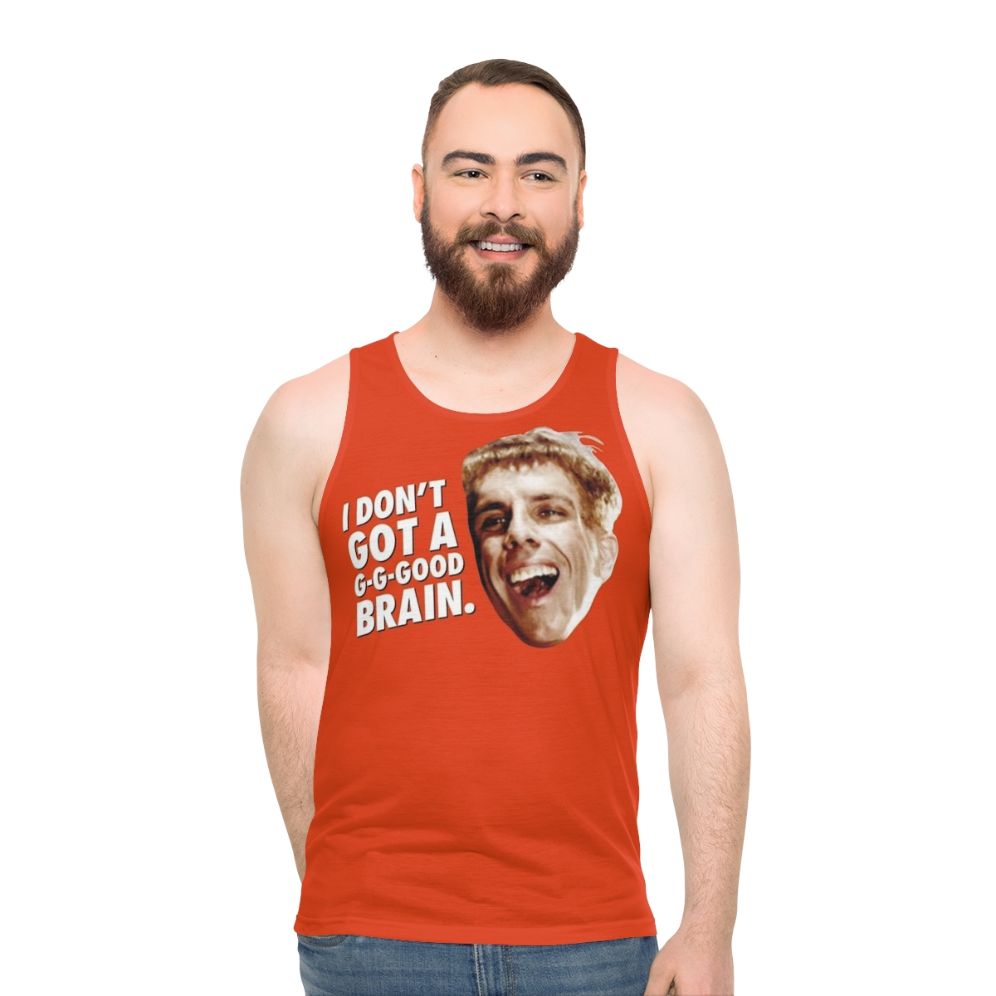 "I Don't Got a Good Brain" Unisex Tank Top featuring a funny pop culture meme