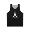Unisex 'I Heart London Eiffel Tower' Graphic Tank Top