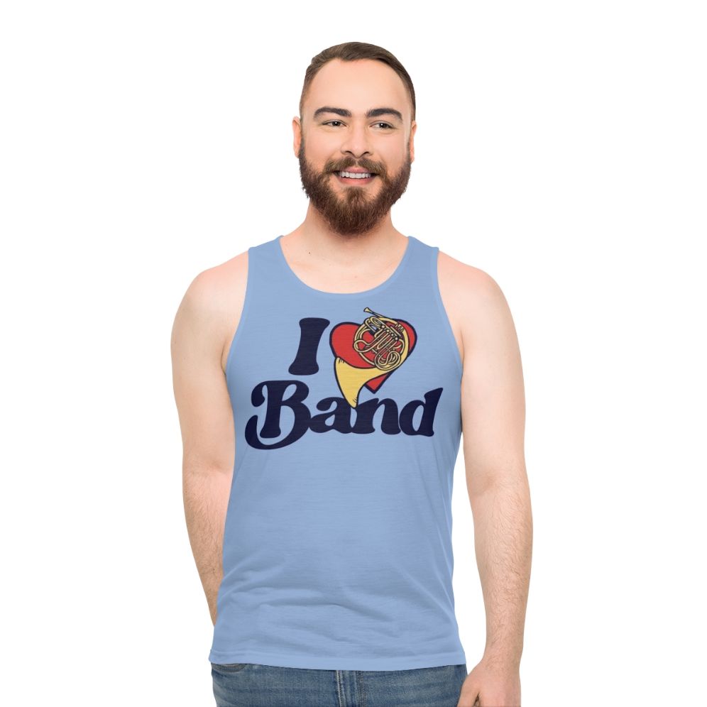 I Love Band Unisex French Horn Tank Top