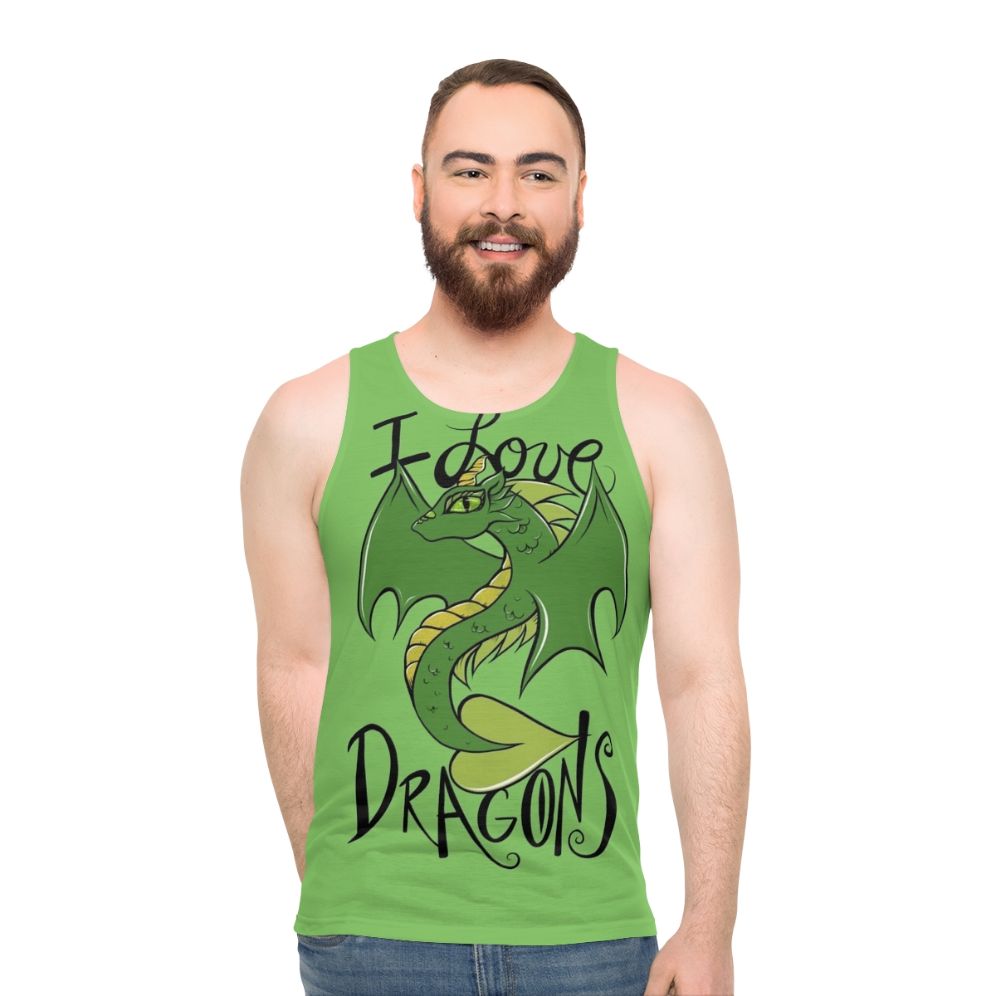 Unisex I Love Dragons Tank Top