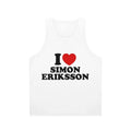 Unisex tank top with "I Love Simon Eriksson" design from Young Royals Netflix series