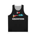Unisex tank top with a cute squirrel design and the text "I Love Squirters"