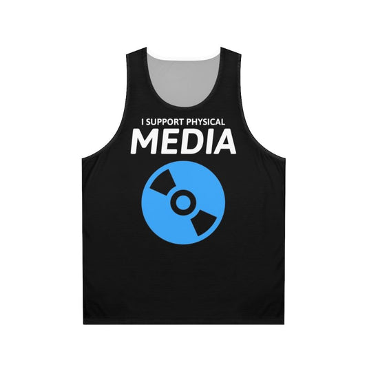 Blu-ray disc unisex tank top for movie enthusiasts