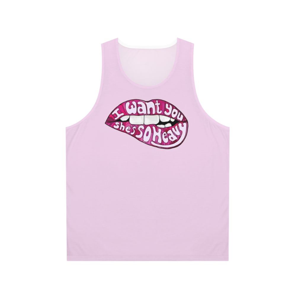 Unisex "I Want You She's So Heavy" Beatles Inspired Tank Top