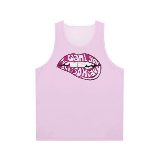Unisex "I Want You She's So Heavy" Beatles Inspired Tank Top
