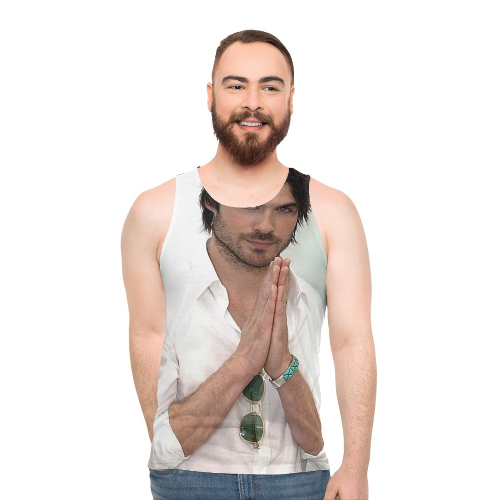 Ian Somerhalder Damon Salvatore Unisex Tank Top