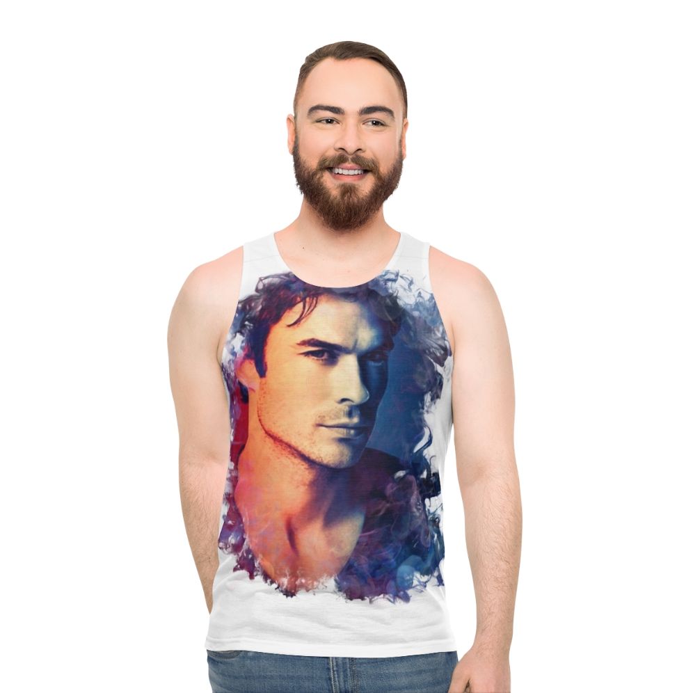 Ian Somerhalder Damon Salvatore Inspired Unisex Tank Top