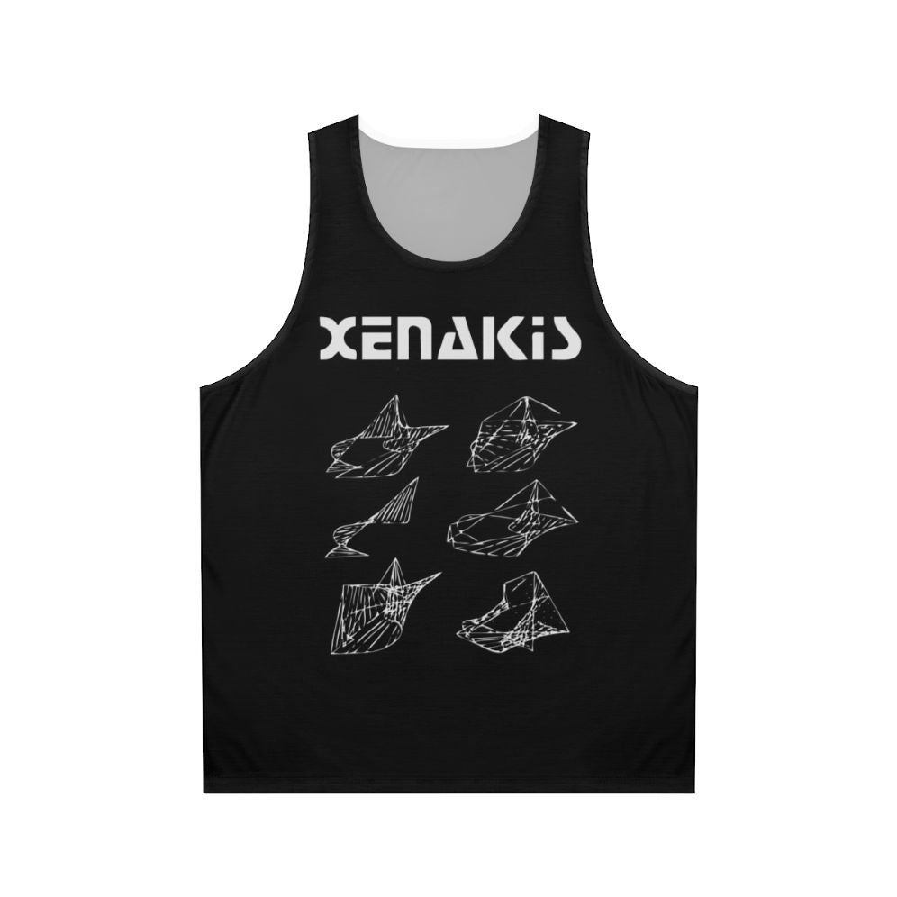Iannis Xenakis Architecture Unisex Tank Top