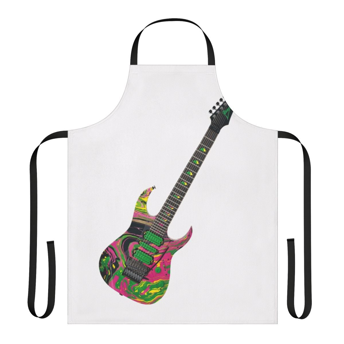 Ibanez 7-string guitar inspired apron with Steve Vai Universe branding