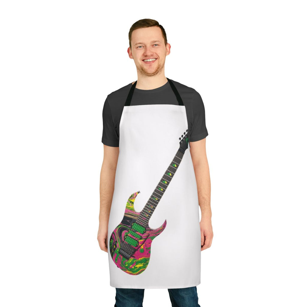 Ibanez 7-string guitar inspired apron with Steve Vai Universe branding
