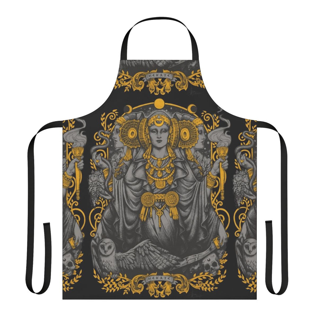 Iberian-Inspired Gothic Hecate Apron with Occult Symbols and Imagery