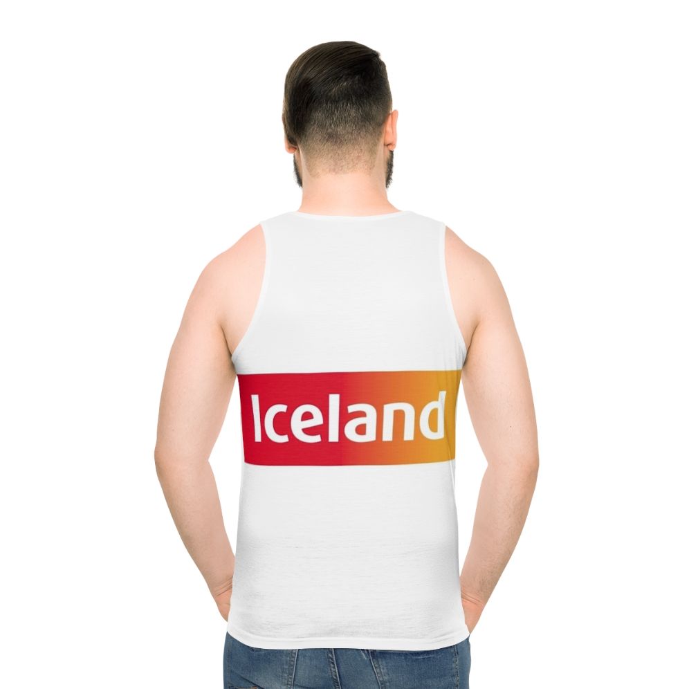 Model wearing Iceland Unisex Tank Top