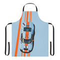 Vibrant blue and orange livery of the 1969 Ford GT40 Mk2 on a high-quality apron