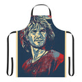 Apron featuring a graphic of Patrick Swayze, the iconic 80s movie star from Dirty Dancing and Ghost.
