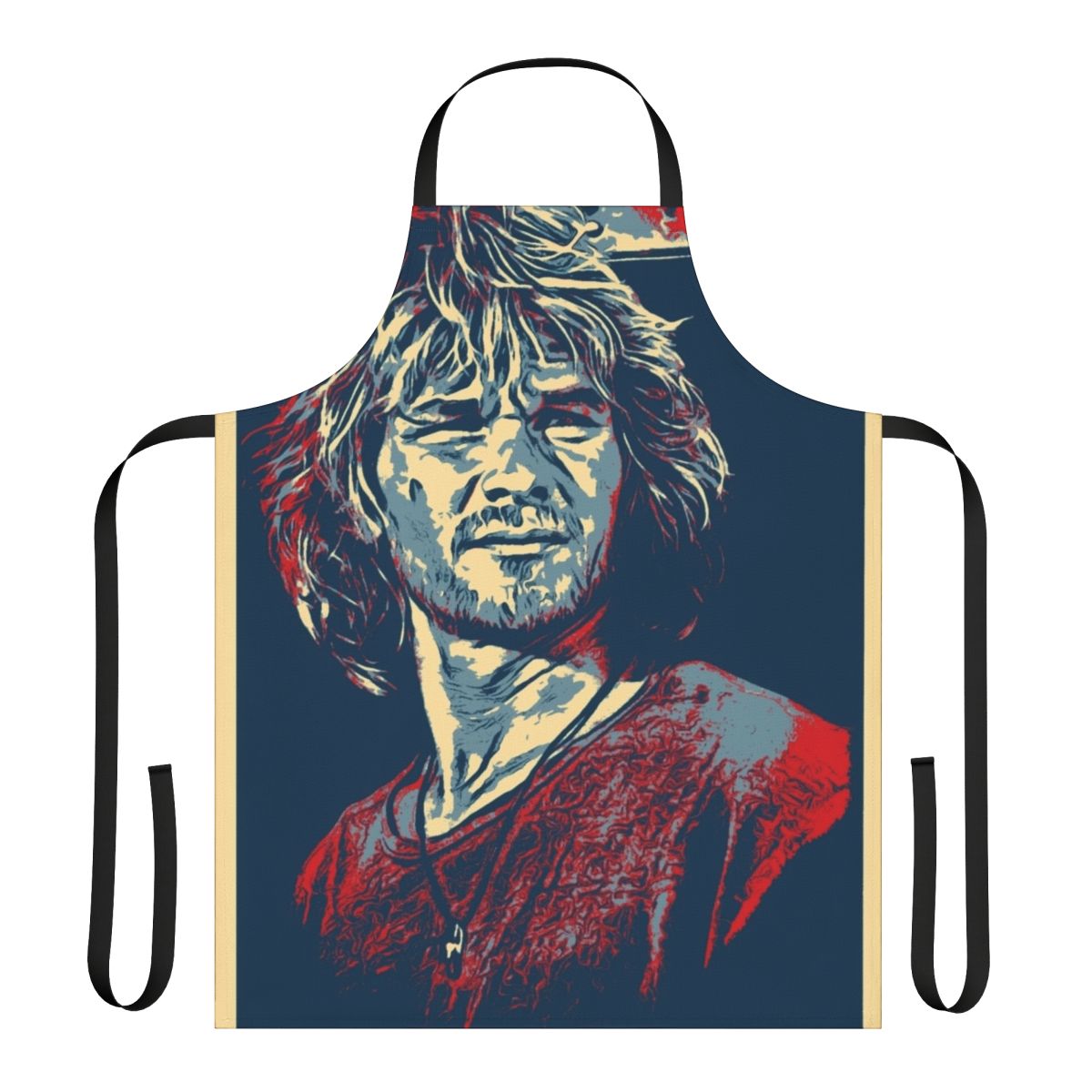 Apron featuring a graphic of Patrick Swayze, the iconic 80s movie star from Dirty Dancing and Ghost.