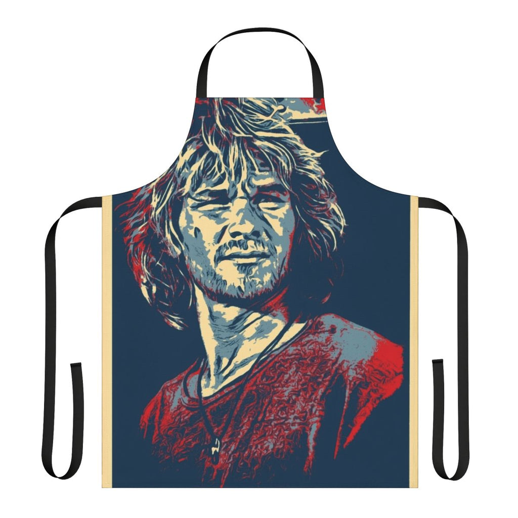 Apron featuring a graphic of Patrick Swayze, the iconic 80s movie star from Dirty Dancing and Ghost.