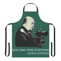 Alfred Hitchcock illustration printed on a high-quality apron
