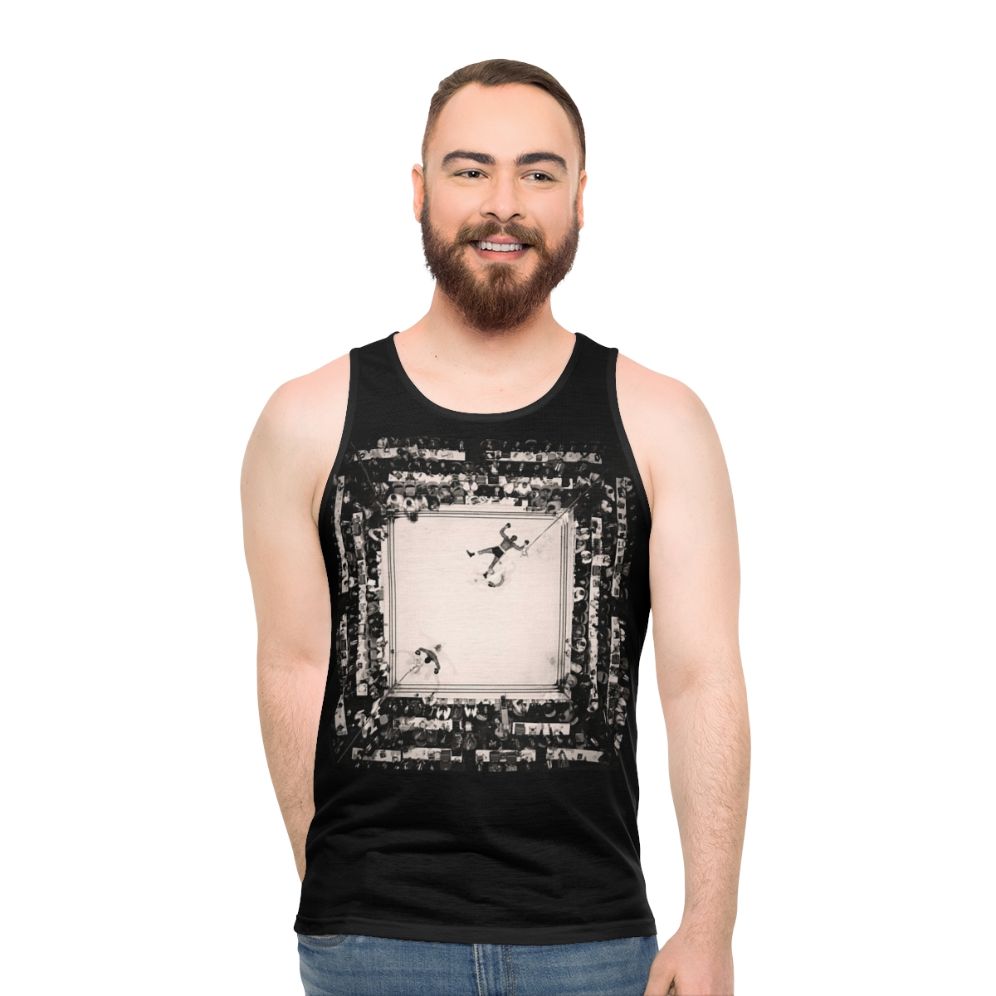 Vintage boxing tank top featuring Muhammad Ali and Williams fight