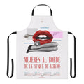 Women's apron featuring the iconic lips design from the classic Spanish film "Women on the Verge of a Nervous Breakdown"