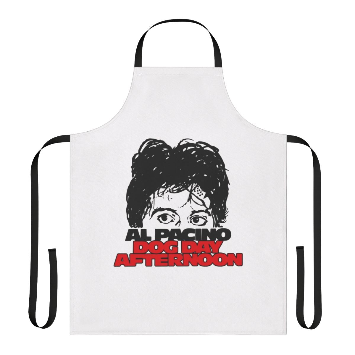 Retro apron featuring the iconic film "Dog Day Afternoon" with Al Pacino and John Cazale
