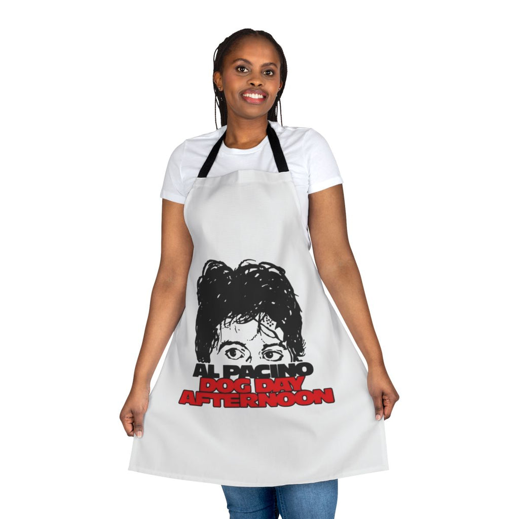 Retro apron featuring the iconic film "Dog Day Afternoon" with Al Pacino and John Cazale