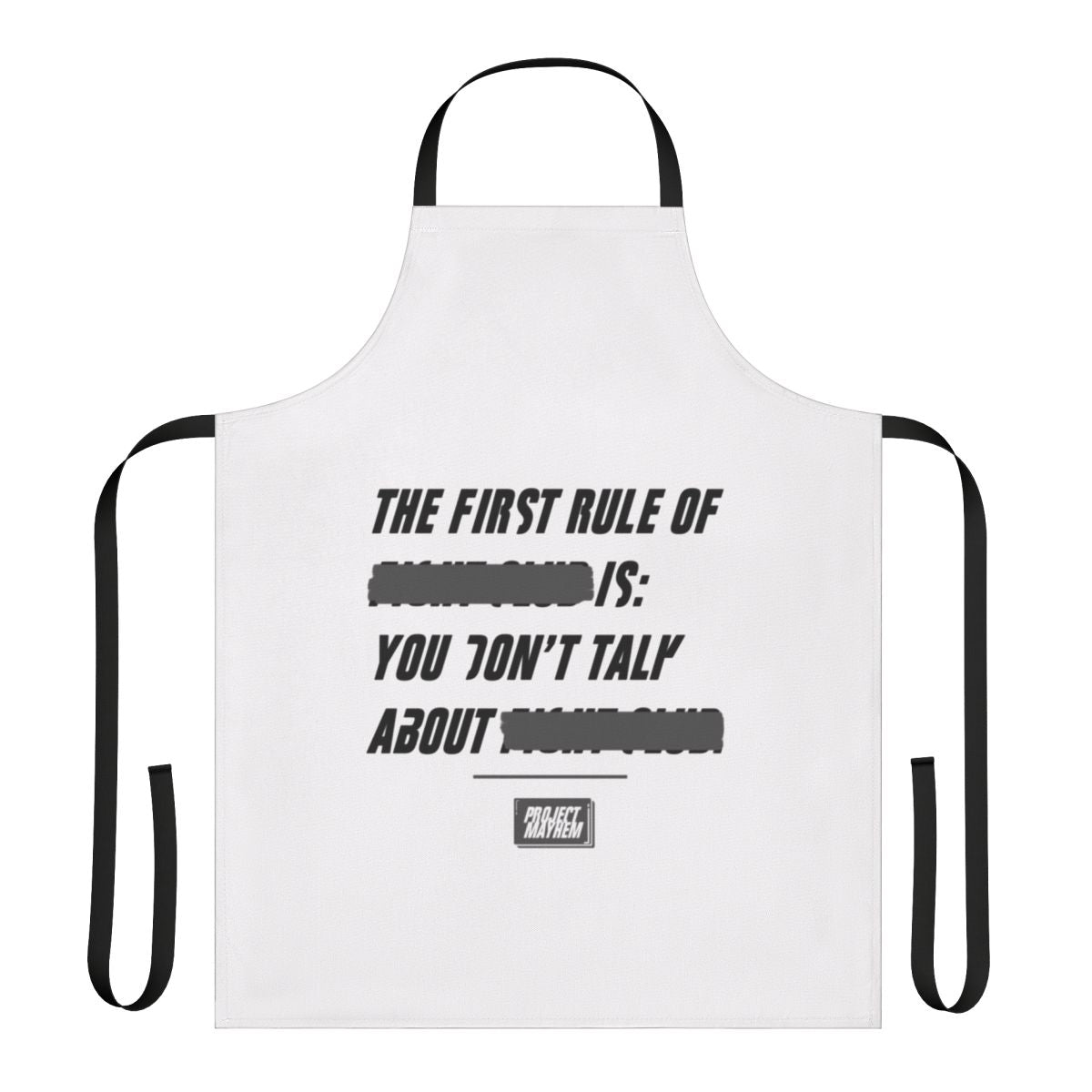 Fight Club inspired kitchen apron featuring the iconic Tyler Durden character