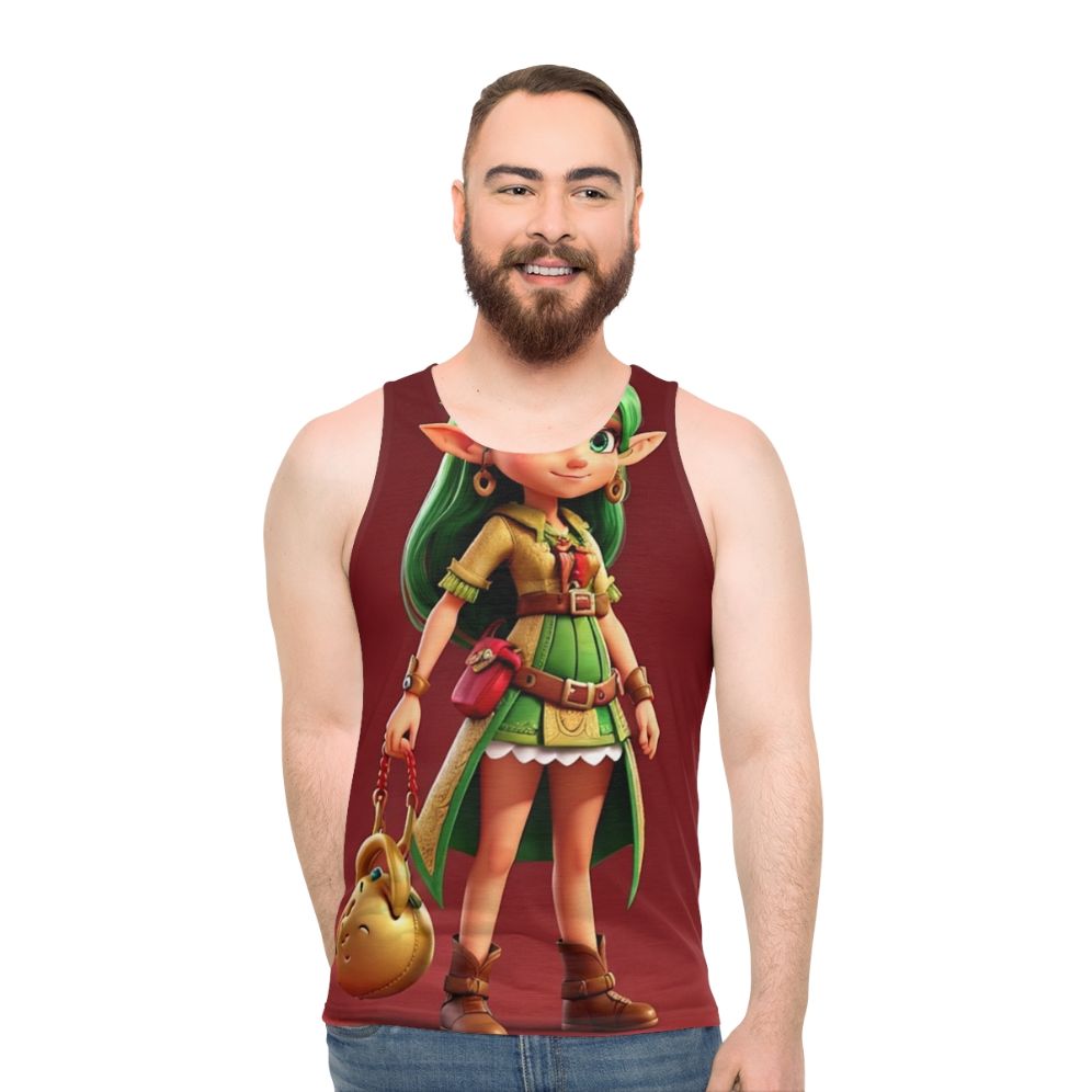 Vintage-inspired rock band unisex tank top