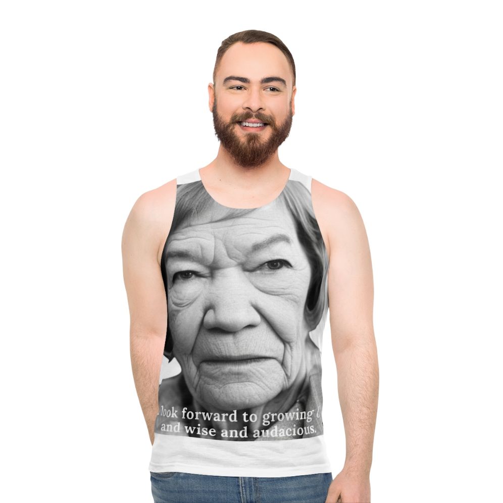 Iconic Glenda Jackson Portrait Unisex Tank Top