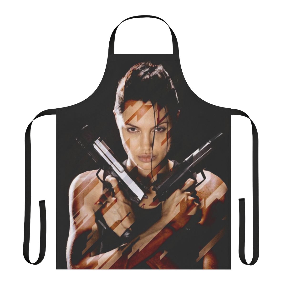 Lara Croft inspired apron with Tomb Raider design