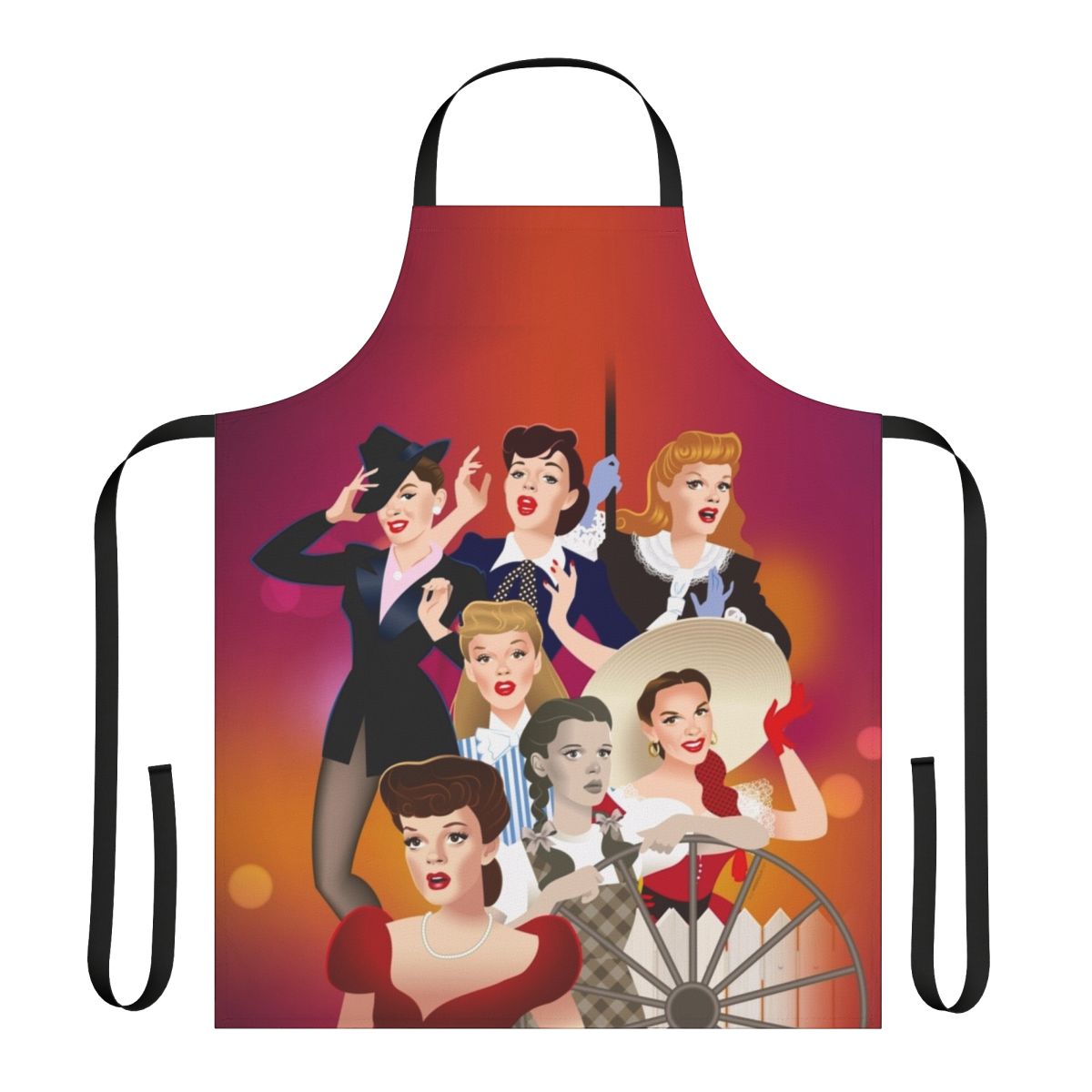 Apron featuring a stylized image of a legendary Hollywood movie star