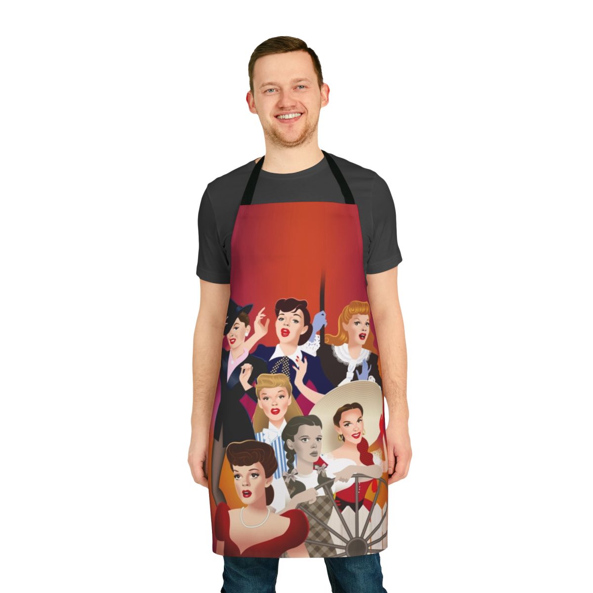 Apron featuring a stylized image of a legendary Hollywood movie star