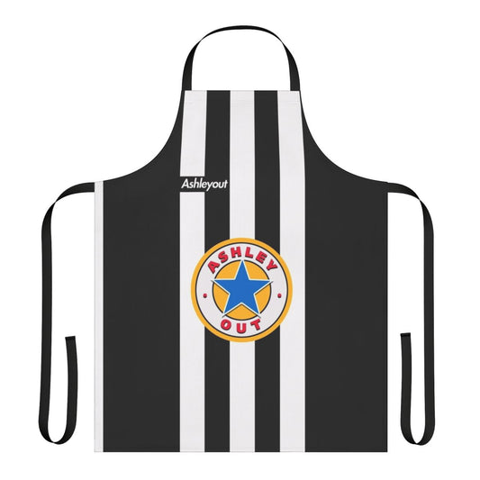 Iconic Newcastle United protest apron in black, white and yellow colors