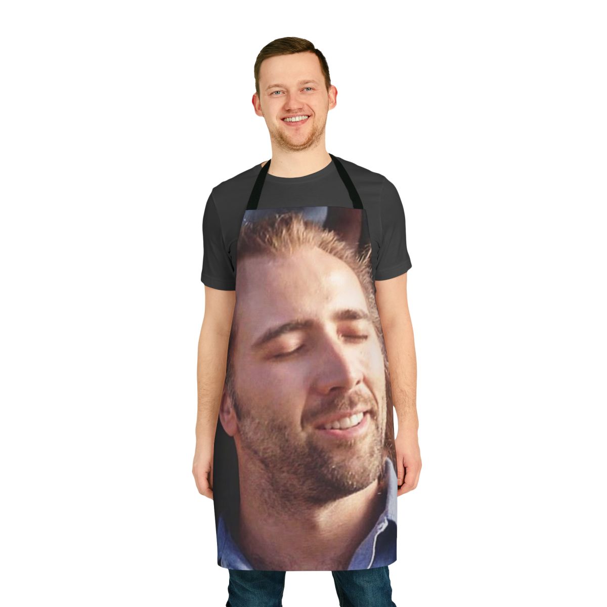 Nicolas Cage Inspired Apron - Featuring the Iconic Actor from Movies like Con Air and Jurassic World