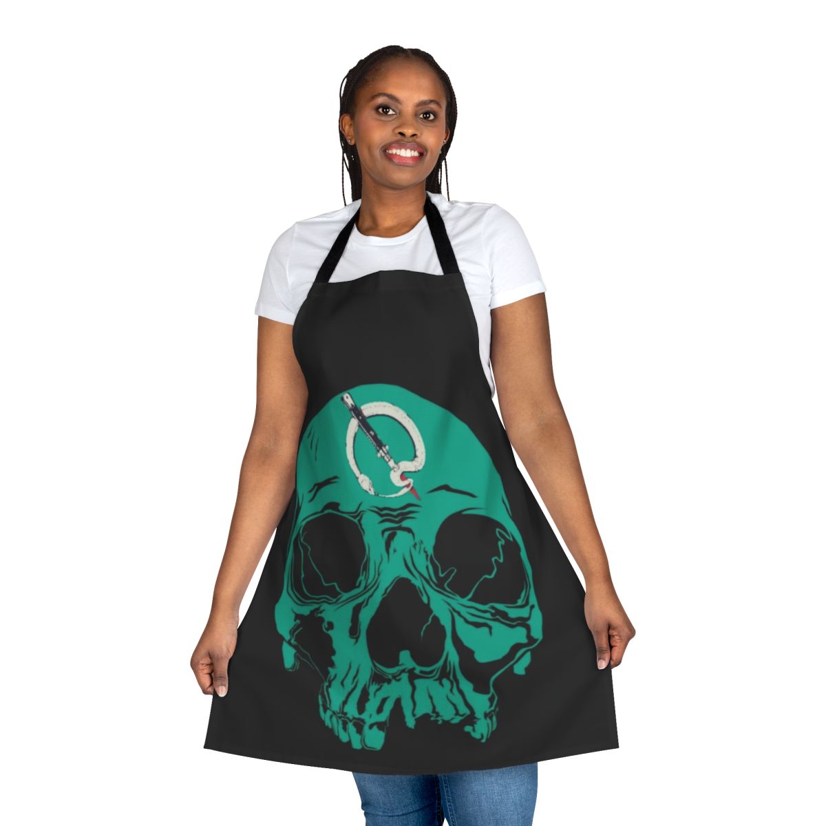 Queens of the Stone Age inspired apron with snake design