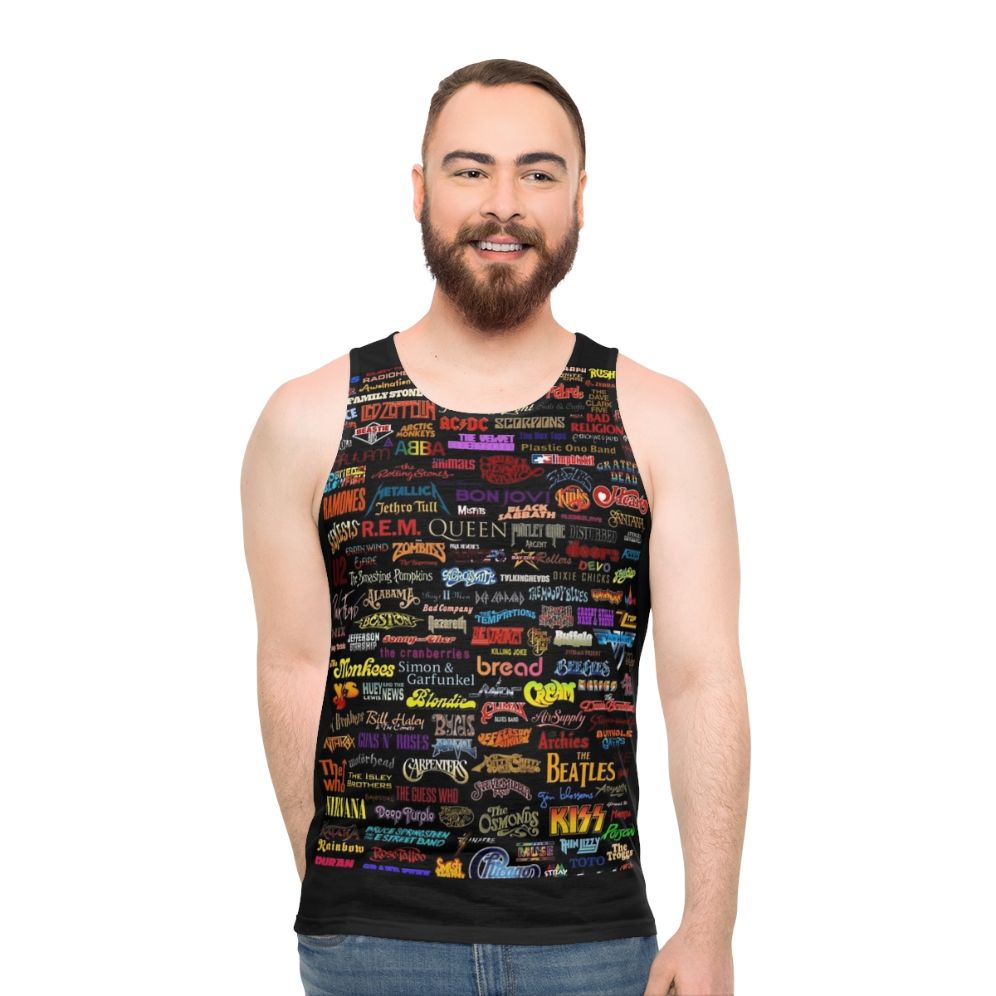Unisex classic rock band tank top