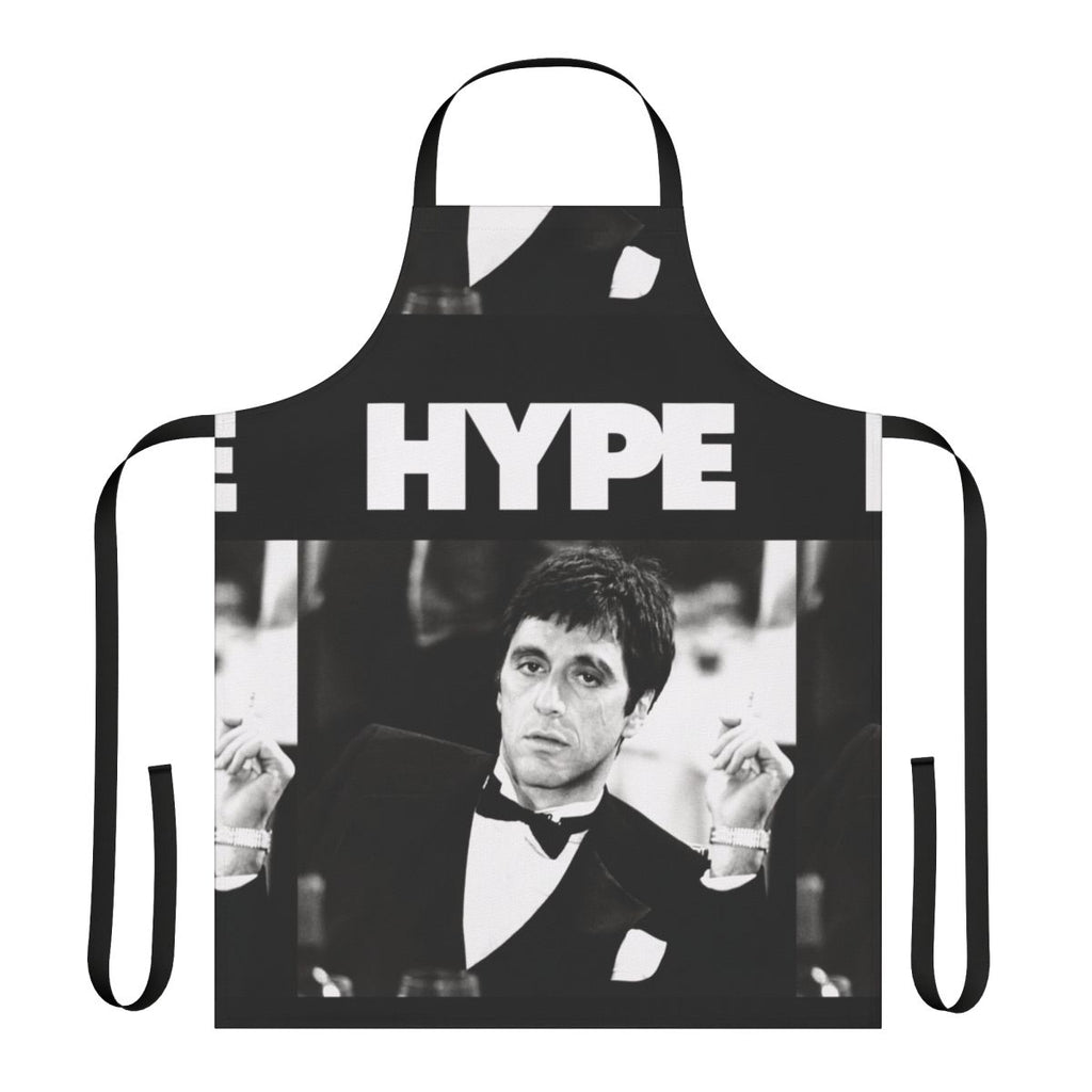 Scarface-themed apron with Al Pacino's iconic character design