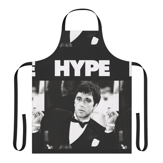 Scarface-themed apron with Al Pacino's iconic character design