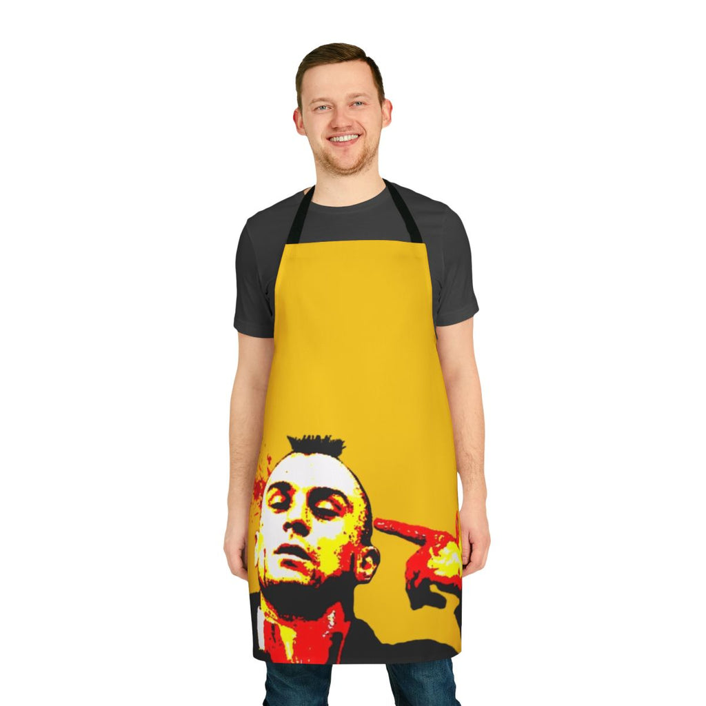 Apron featuring the iconic "Taxi Driver" movie logo and characters