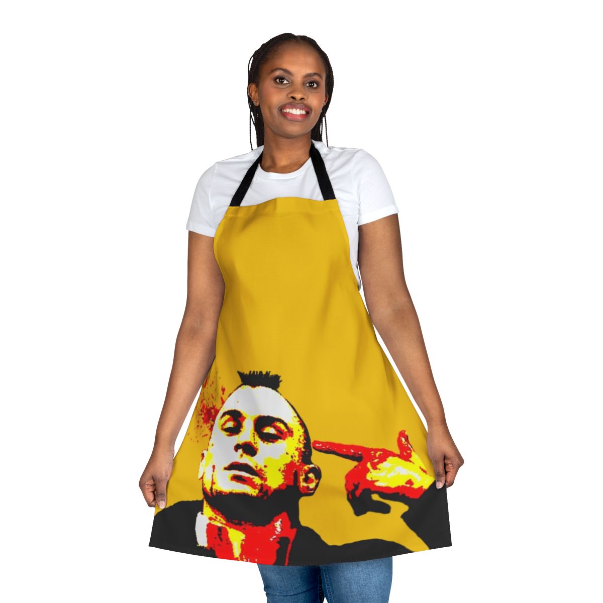 Apron featuring the iconic "Taxi Driver" movie logo and characters