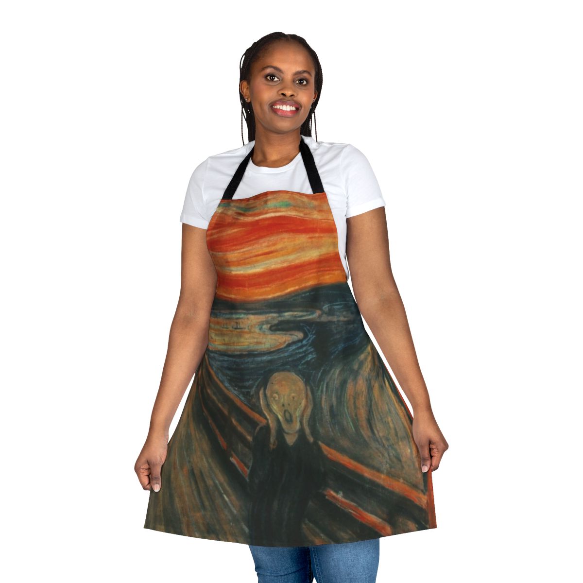 Apron featuring the famous "The Scream" painting by Edvard Munch