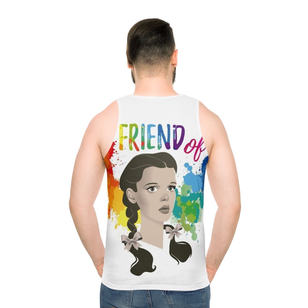 Unisex tank top with Judy Garland 'Friend of Dorothy' design