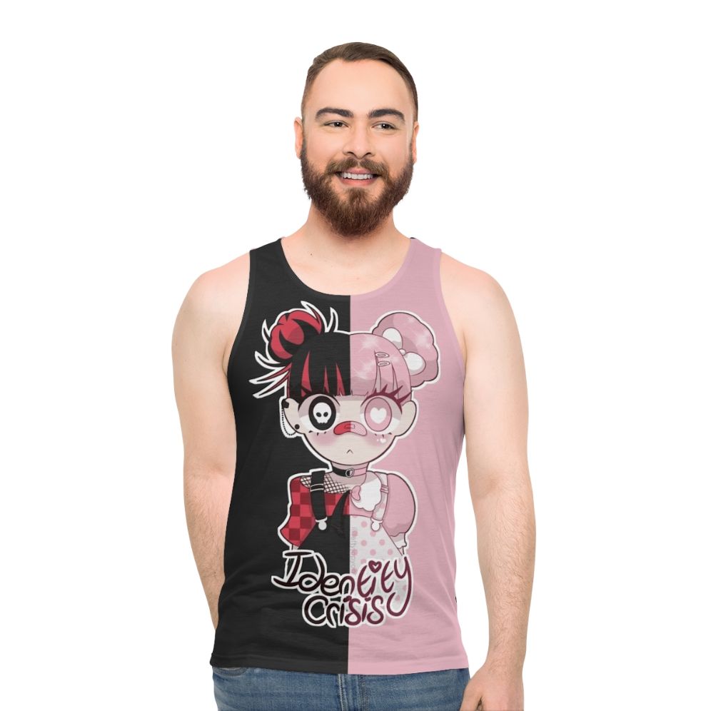 Identity Crisis Unisex Kawaii Pastel Goth Tank Top