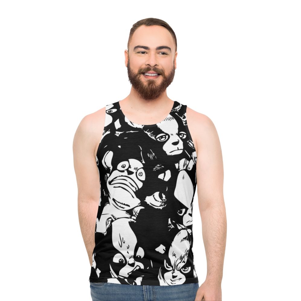 Iggy Unisex Tank Top featuring the iconic JoJo's Bizarre Adventure character