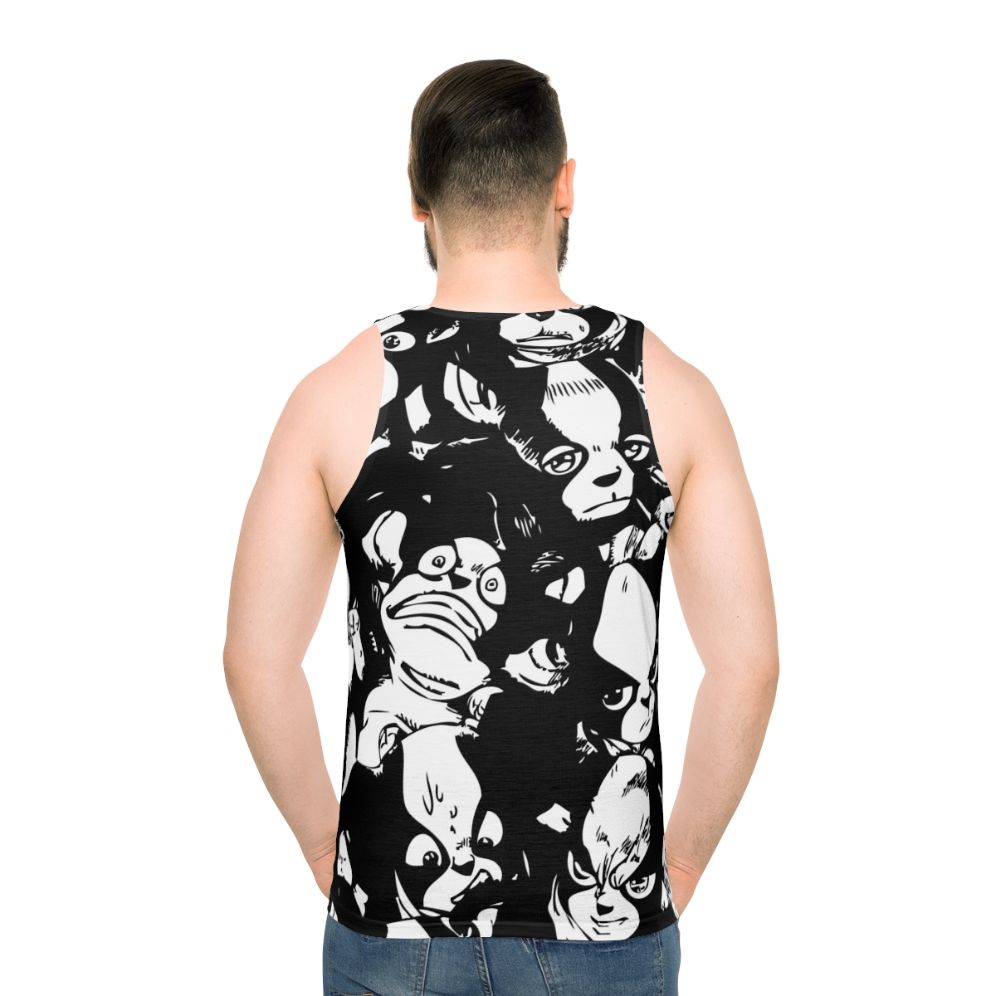 Iggy Unisex Tank Top featuring the iconic JoJo's Bizarre Adventure character
